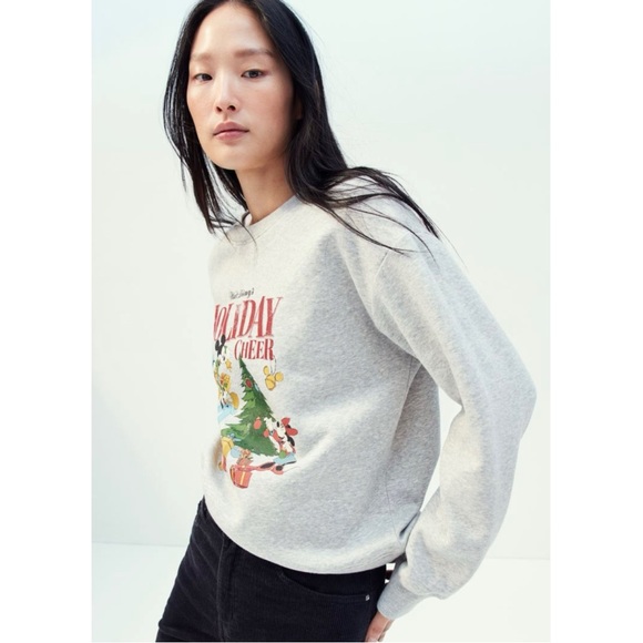 Gray Walt Disney Holiday Cheer Sweatshirt (XS) - Picture 2 of 5